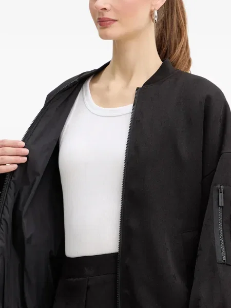 Geacă bomber Armani Exchange cu volane negru