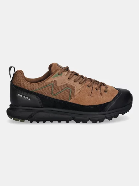 Tommy Hilfiger sneakersy OUTDOOR SNEAKER TECH SUEDE WPM brązowy