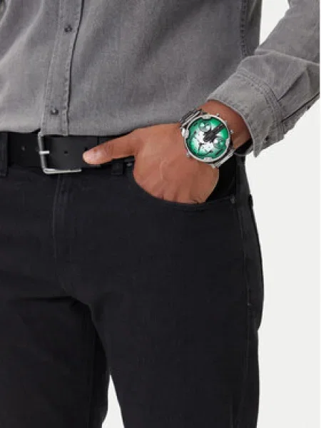 Diesel Hodinky Mr. Daddy Slim Sivá čierna