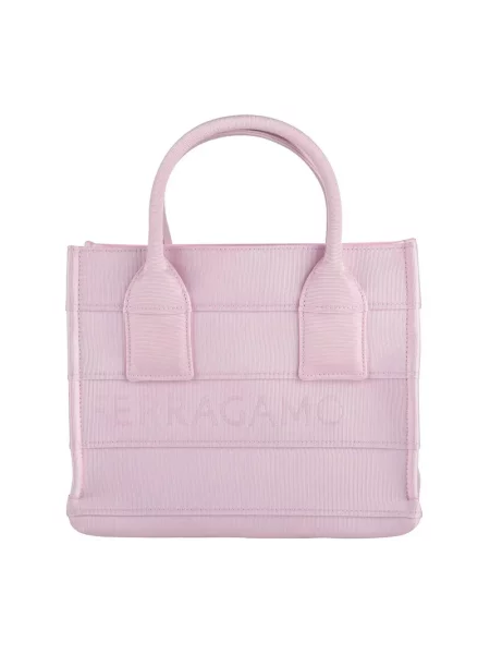 Shopperka Ferragamo różowa