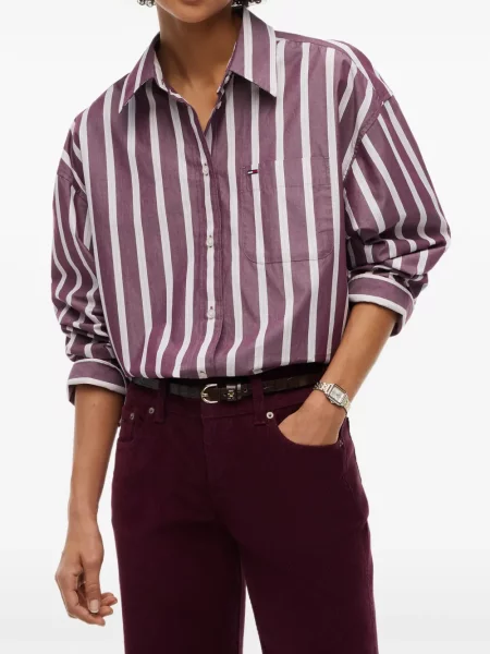 Košeľa Tommy Hilfiger fialová