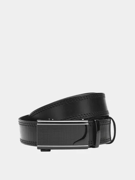 Кожаный ремень Borsa Leather черный