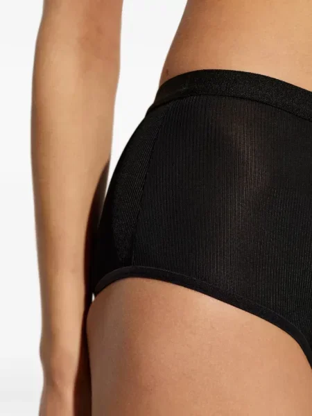 Πλεκτός κλασικά σλιπ Mm6 Maison Margiela μαύρο