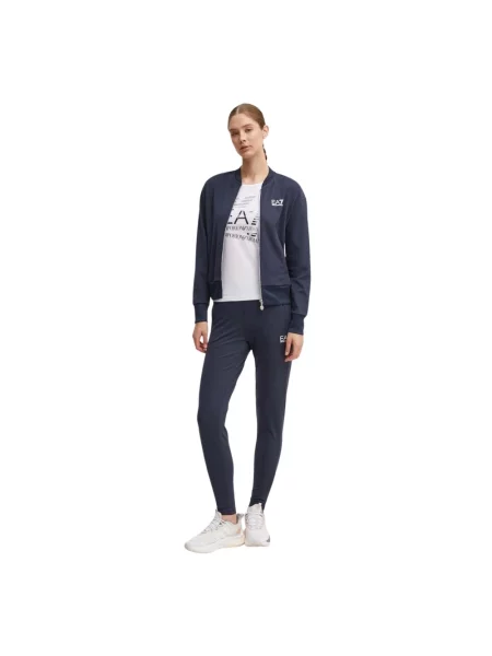 Komplet dresowy Ea7 Emporio Armani na siłownię niebieski