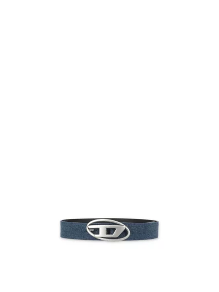 Diesel pasek OVAL D LOGO W niebieski