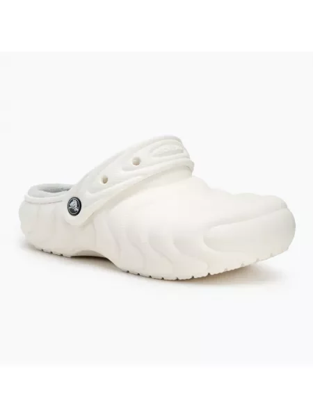 Klapki Crocs Classic Lined Overpuff Clog white białe
