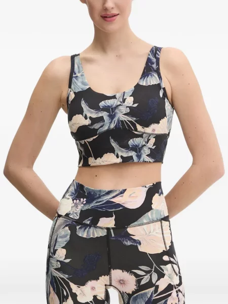 Sutien sport Under Armour cu model floral negru