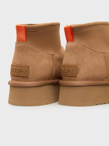 Кожаные сапоги Prpy коричневые