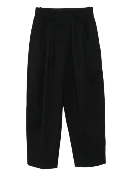 Pantaloni Isabel Marant de lână plisate negru