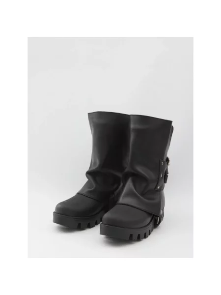 Botki Dolce And Gabbana skórzane czarne