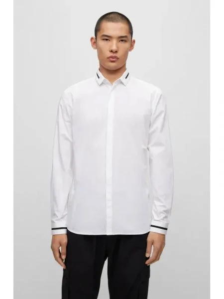 HUGO Cămașă Eloy | Extra slim fit alb