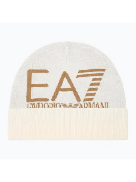 Zimná čiapka Emporio Armani Mountain Visibility Beanie vanilla ice / tigers eye