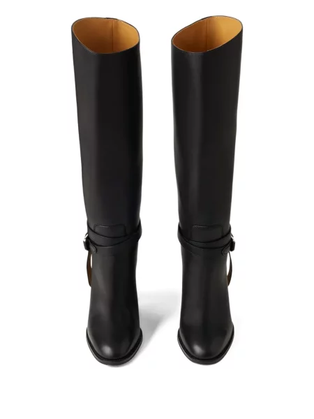 Botine Ralph Lauren Collection cu cataramă negru