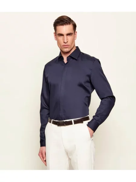 BOSS BLACK Cămașă | easy iron negru