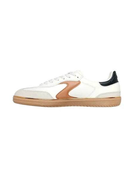 SKECHERS Rövid szárú sportcipők HOTSHOT LIVING LUXE dohánybarna / kő / fekete / természetes fehér