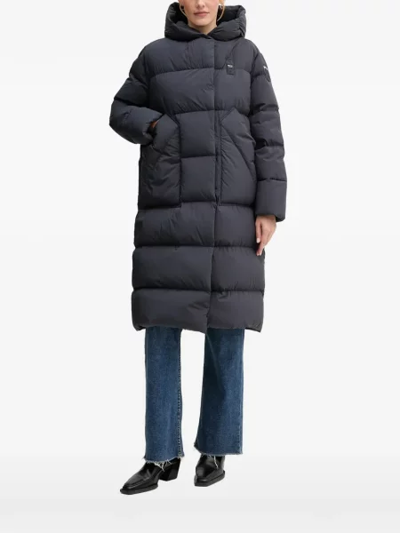 Kabát Blauer s kapucí modrý