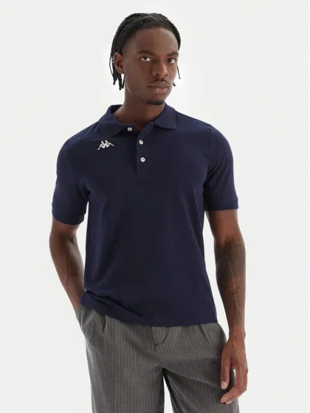 Kappa Tricou polo Logo Sharas Mss Bleumarin