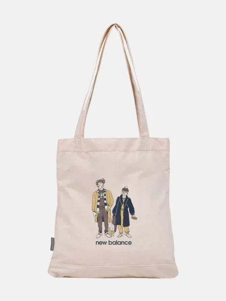 Сумка шоппер New Balance бежевая