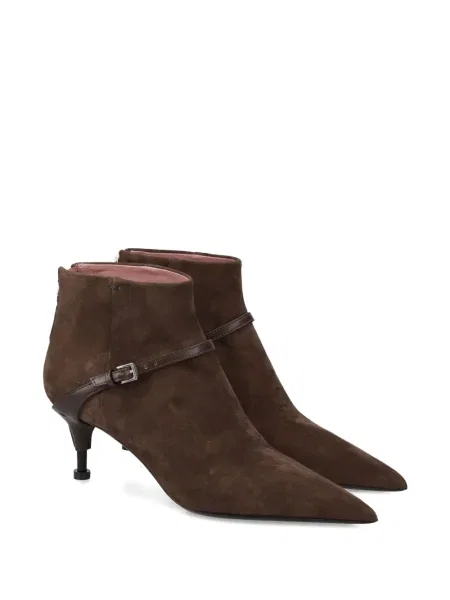 Botine Premiata cu cataramă maro