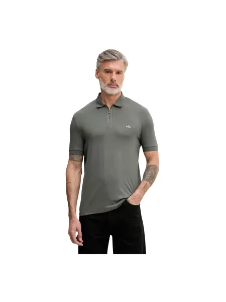 Koszulka polo Armani Exchange zielona