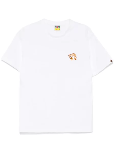 Tricou A Bathing Ape® cu broderie alb