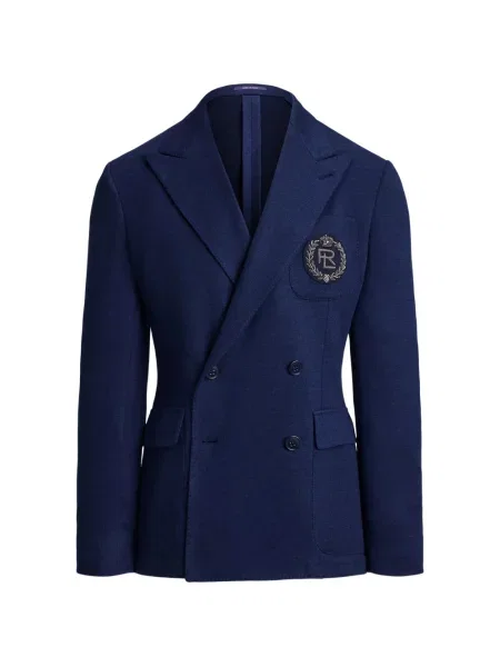 Sacou Ralph Lauren Purple Label cu două rânduri de nasturi albastru