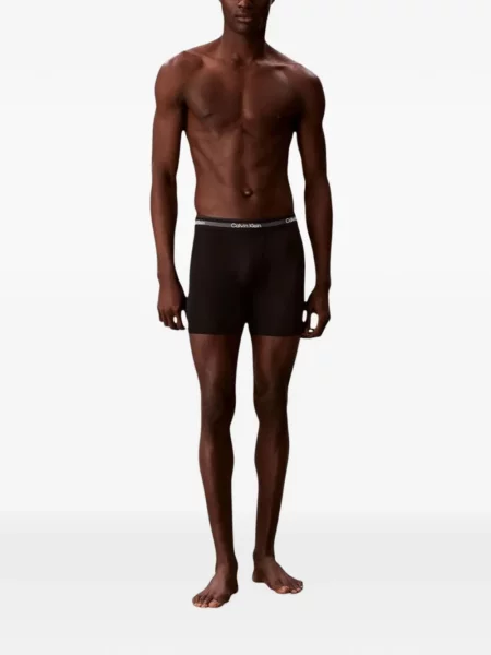 Boxeri Calvin Klein Underwear cu autograf negru