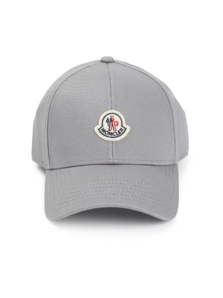 Czapka z daszkiem Moncler szara