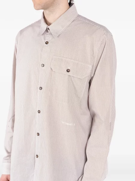 Pruhované pruhované košile Société Anonyme hnědé