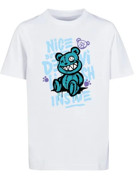 Tricou copii Mister Tee alb