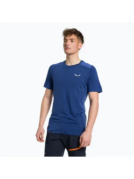 Cămașă de trekking Salewa Agner AM pentru bărbați albastru