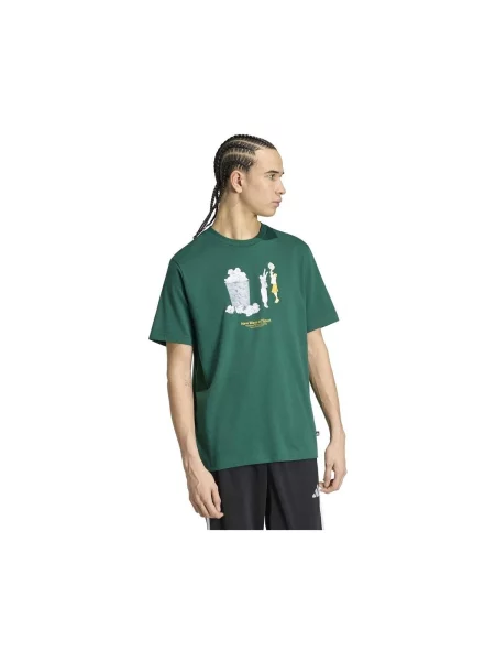 ADIDAS SPORTSWEAR Funkčné tričko SKT HOOP žltá / sivá biela zelená