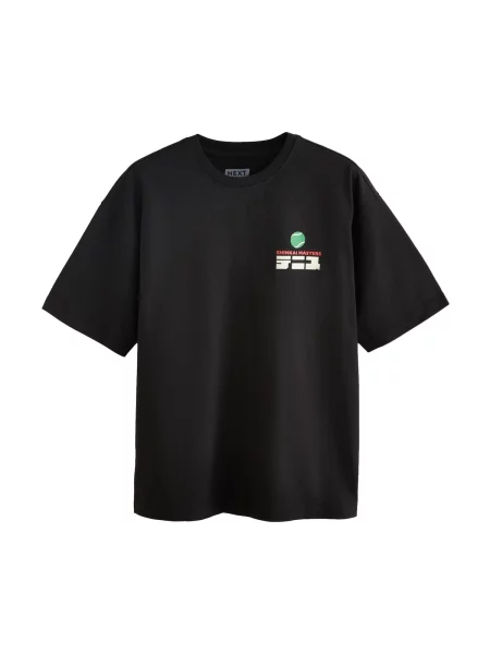 Next Tricou verde / roșu / negru alb