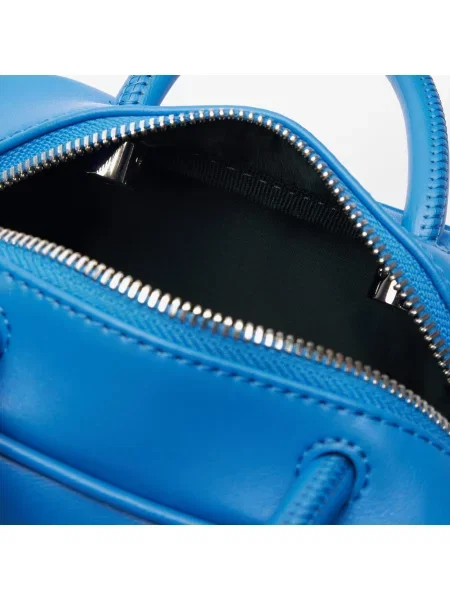 Lacoste сумка через плече Mini Lora шкіряна блакитна