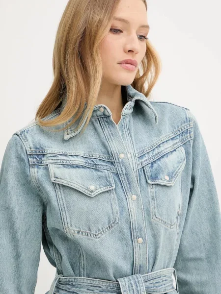 Джинсова сукня BOSS Orange C_Denim Dress помаранчева