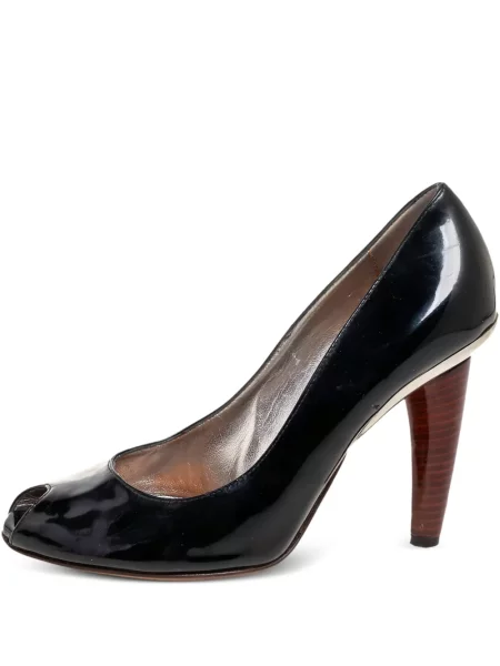 Kožené lodičky Dolce & Gabbana Pre-owned černé