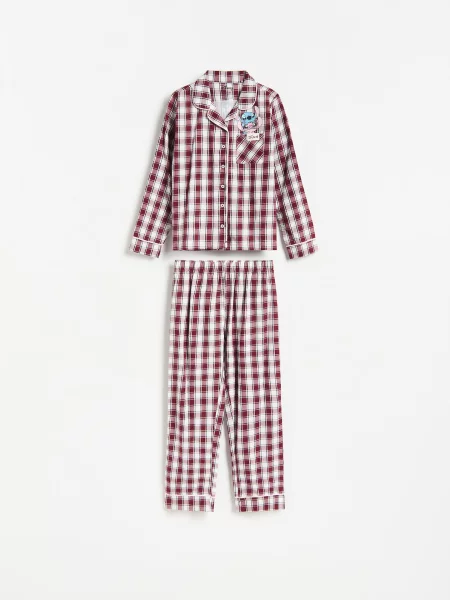 Reserved Pijama din două piese Lilo & Stitch multicolor