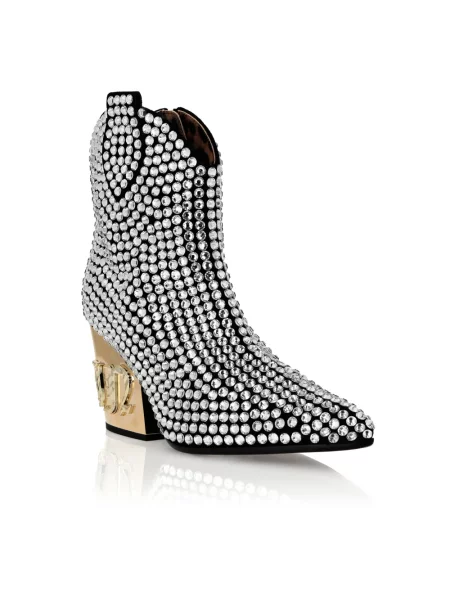 Botki Philipp Plein skórzane