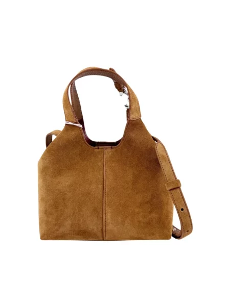 Torebka hobo Coccinelle zamszowa brązowa