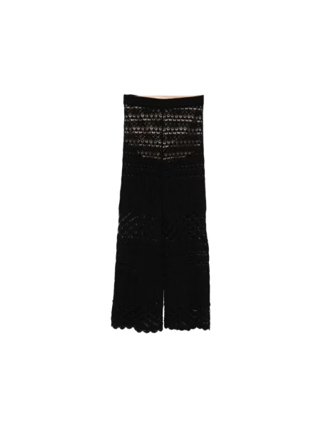 Szerokie spodnie Semicouture czarne