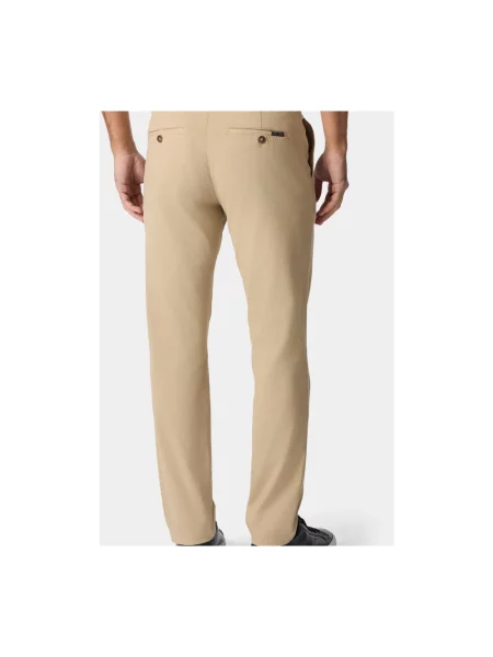 Spodnie Brooks Brothers ze stretchu beżowe