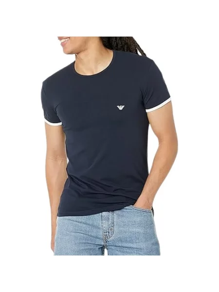 Koszulka Emporio Armani niebieska