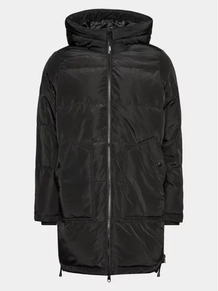 Vero Moda Curve Pūkinė striukė juoda