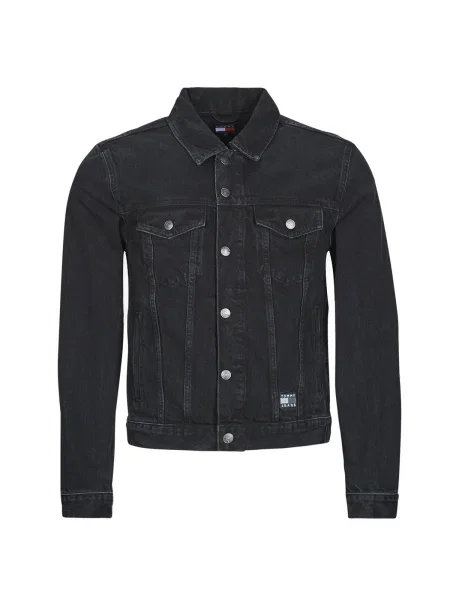 Tommy Jeans Džínsová bunda Ryan čierna