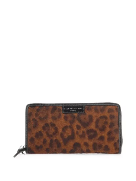 Portofel Gianni Chiarini cu model leopard maro