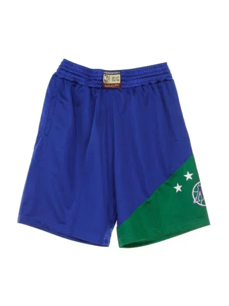 Spodenki sportowe Mitchell & Ness niebieskie