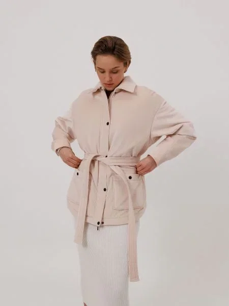 Alnest Куртка-сорочка Велюр рожевий