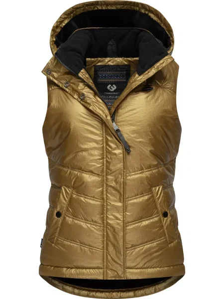 Ragwear Sportovní vesta Hesty Bling zlatá