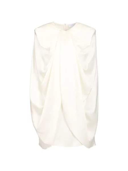 Rochie mini Stella Mccartney drapată alb