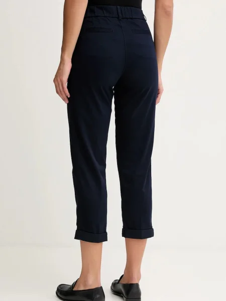 Kalhoty United Colors of Benetton tmavomodrá high waist